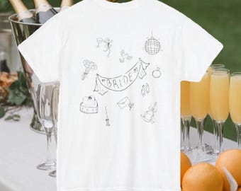 Oversized Bridal T Shirt, Bride banner