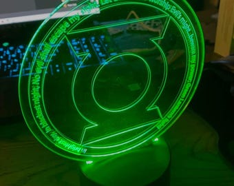 In Brightest Day LEDアクリルロゴライト 直径7インチ