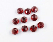 Natural Garnet Mozambique 8mm to 12mm Round Checker Cut Loose Gemstone 8mm 9mm 10mm 11mm 12mm