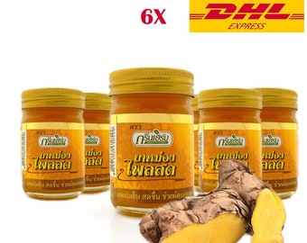 Grünes Kräuter Plai Balsam Zingiber Cassumunar lindert Thai Kräuter bezogen 50 g.6X