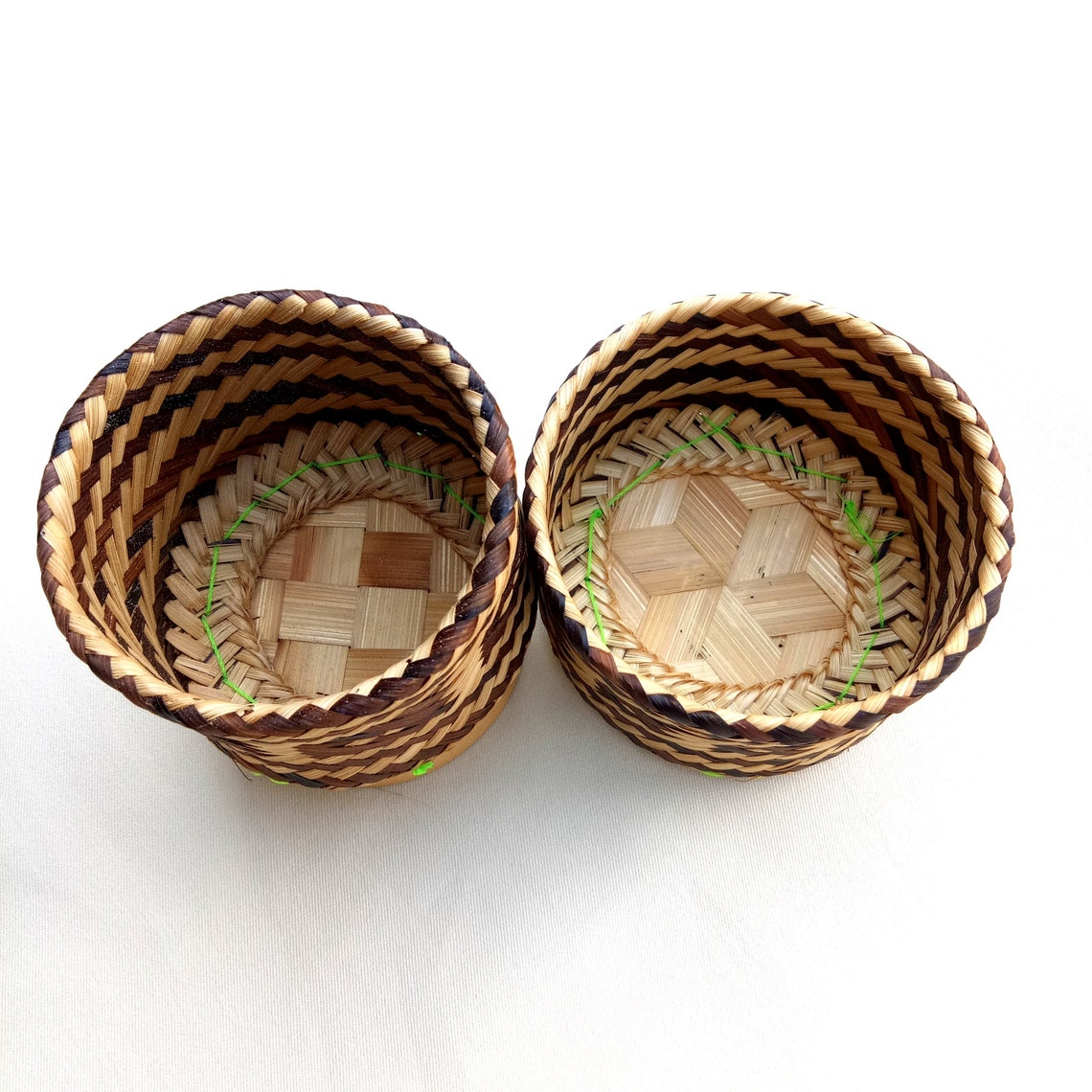 Thai Sticky Rice Basket Bamboo Handmade Save Coin Cook Warm Etsy