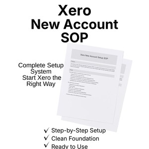 POS de configuration d'un nouveau compte Xero | Système d'installation complet | Flux de travail de configuration Xero | Guide de configuration de la tenue de livres pour petites entreprises
