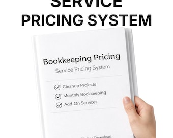 Bookkeeping Pricing System | Cleanup & Monthly Service Pricing Ranges
