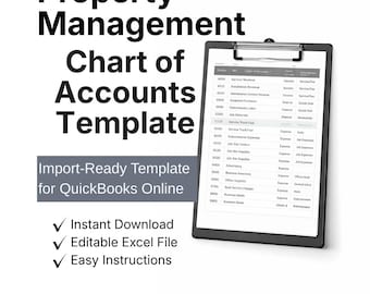 Property Management Chart of Accounts Template | QBO & Xero