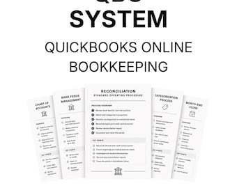 QuickBooks Bookkeeping System | Setup, Categorization & Reconciliation SOPs