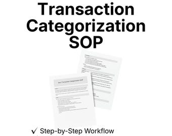 Xero Transaction Categorization SOP | Bank Feed Coding System | Small Business Bookkeeping Process