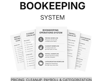 Bookkeeping Operations Business System | Pricing, Cleanup, Payroll & Categorization Workflows