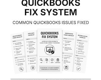 QuickBooks Fix System | Uncategorized, Duplicates, Undeposited Funds & Reconciliation