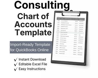Consulting Chart of Accounts Template | QBO & Xero