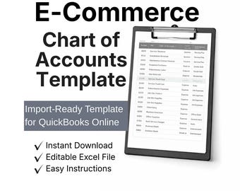 Ecommerce Chart of Accounts Template | QBO & Xero