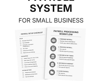 Payroll System for Small Business | Setup, Tax Mapping, Processing & Reconciliation
