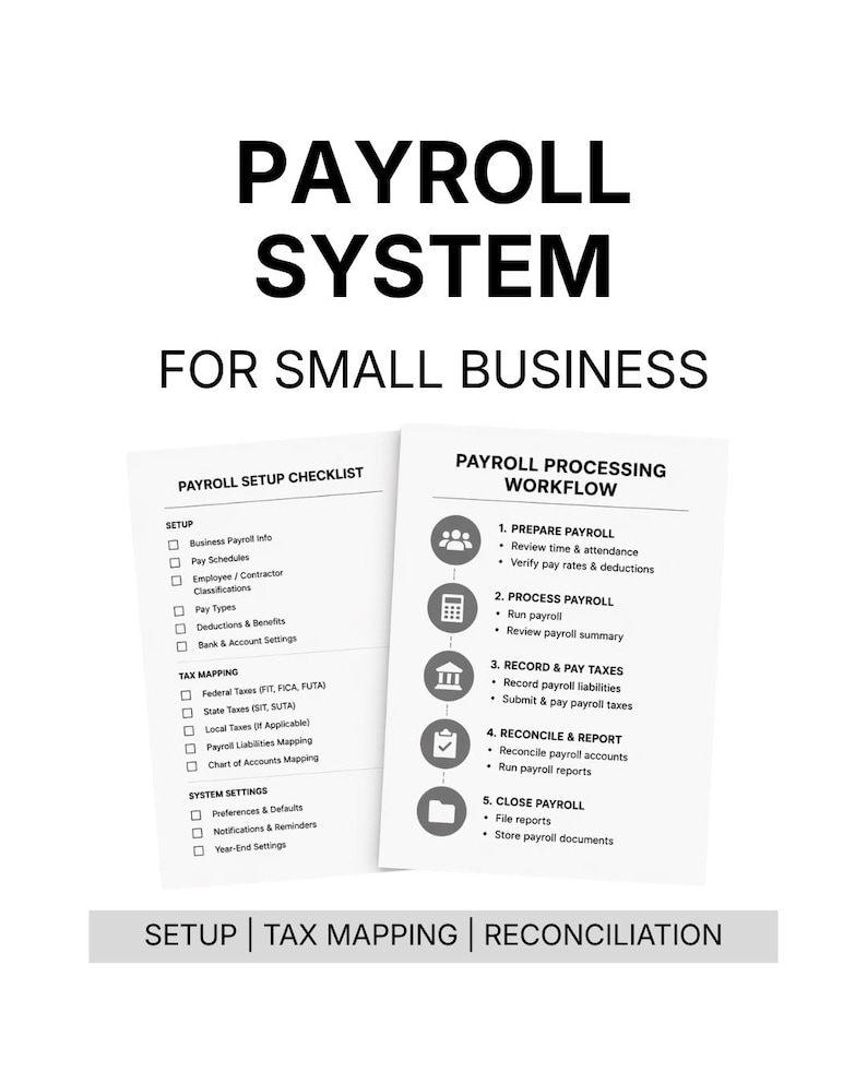 Payroll System for Small Business | Setup, Tax Mapping, Processing ...