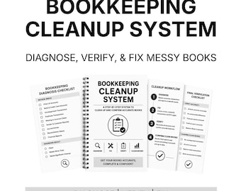 Bookkeeping Cleanup System | Diagnose, Fix & Verify Messy Books
