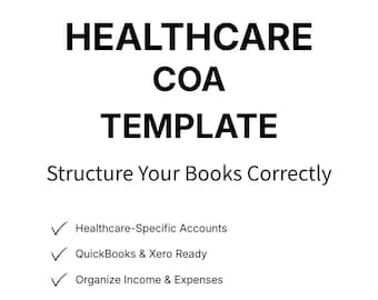 Medical and Dental Chart of Accounts Template | QBO & Xero