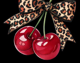 Cherry Bow Cheetah