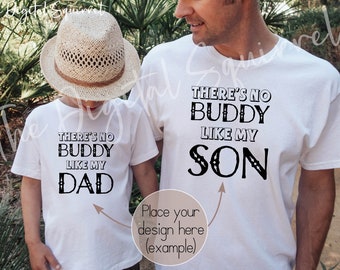 Maqueta de padre e hijo / Maqueta del Día del Padre / Maqueta de camiseta familiar / Maqueta de camiseta blanca para padre e hijo para exteriores / Maqueta de camiseta blanca a juego