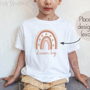 Kids Bella Canvas 3001T White T-Shirt Mockup | Toddler Boy White TShirt Mockup | Child 3001T Model Mockup | JPEG File
