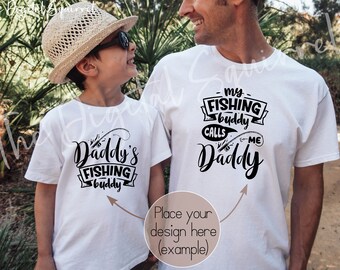 Maqueta de padre e hijo / Maqueta del Día del Padre / Maqueta de camiseta familiar / Maqueta de camiseta blanca para padre e hijo para exteriores / Maqueta de camiseta blanca a juego
