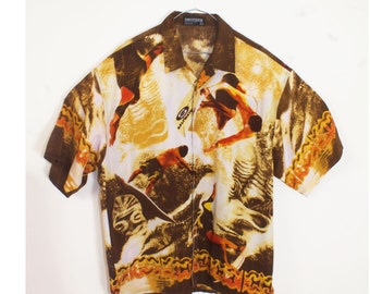 Very cool Y2K 90s surfer shirt size XXL