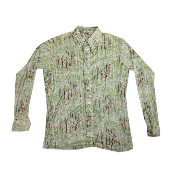 60s 70s Vintage Printed Bambi Forrest Mens Shirt