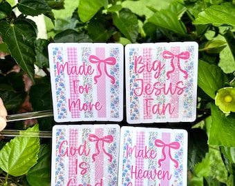 God is Good, Big Jesus Fan Sticker Collection, Christian Decal