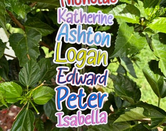 Personalized Name Sticker, Custom Vinyl Decal, Water Bottle Laptop Sticker
