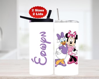 Personalized Minnie and Daisy Inspired Tumbler, Disney Friends Mug