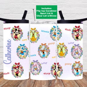 Mickey Inspired Kids Tumbler, Personalized Kids Water Bottle, Disney Inspired, Custom Water Bottle, Kids Water Bottle