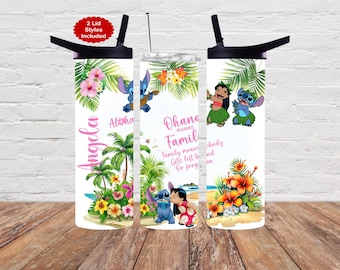 Lilo and Stitch Tumbler, Ohana Means Family, Custom Disney Tumbler