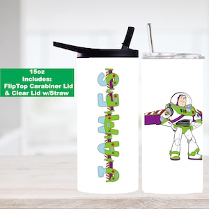 Personalized Kids Water Bottle, Toy Story, Buzz Lightyear, Custom Water Bottle, Kids Water Bottle