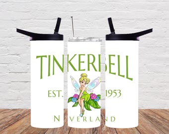 Tinkerbell Inspired Tumbler, Neverland, Fairy Tumbler