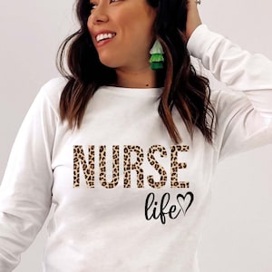 Nurse Shirt, Nurse Life Shirt, Nurse Gift, Long Sleeve Nurse Shirt, Gift for Nurses, RN Nurse Shirt, Registered Nurse School Graduation Gift