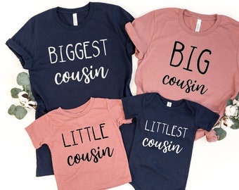 Cousin Crew Shirt, Big Cousin Shirt ,Biggest Cousin Shirt, Little Littlest Cousin Shirt, Family Matching Shirt ,Cousin Matching Shirt