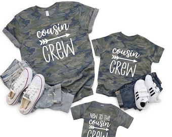 Cousin Crew Shirt, Matching Cousin Squad Camo Shirts, Matching Cousin Shirts, Gift for Cousin, Cousin Birthday Gift
