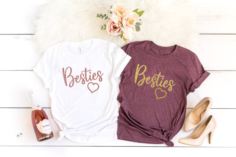 Besties Shirt Best Friend Gift Best Friend Valentines Gifts Etsy