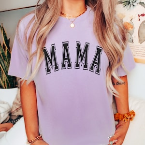 Mama Shirt, Comfort Colors Oversized Mama T-shirt, Retro Boho Mama Shirt, Gift for Mom, Baby Shower Gift, Mom Shirt image 5