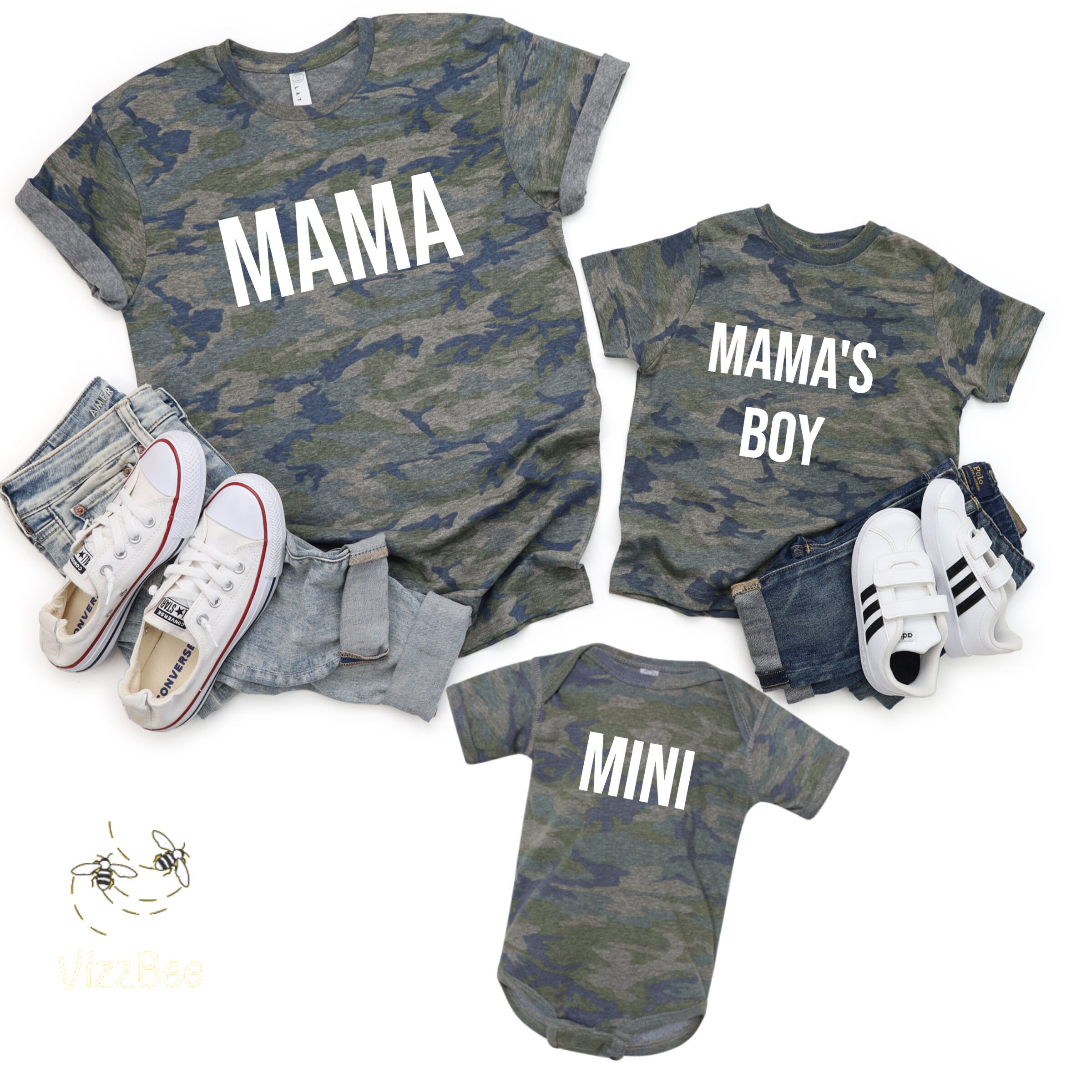 Mommy and Me Camo Shirt, Mother and Son Matching Shirts, Mommy and Da…
