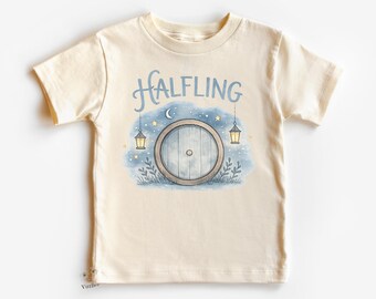 Halfling Baby T-shirt - Hobbit Door Toddler Tee - Cute Fantasy Hobbit Hole Bodysuit for Nerdy Newborns -