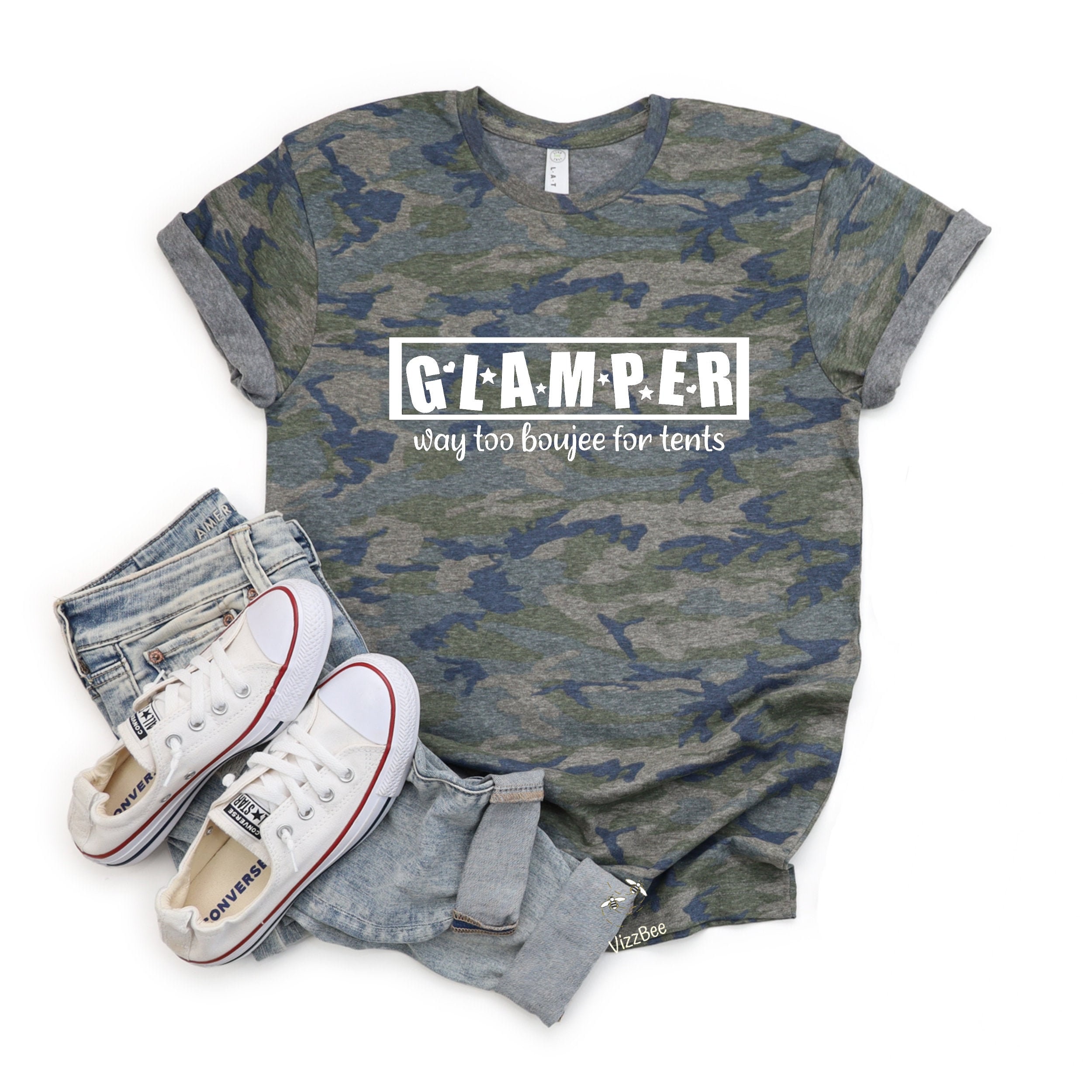 Glamper Way Too Boujee para tiendas de campaña camisa de | Etsy