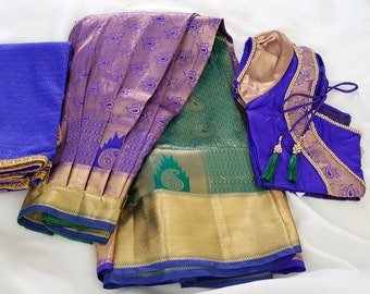 Kanchi Pure Silk Saree Rich Pink Bridal All Over Jari Etsy