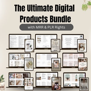 PLR MRR Ultimate Digital Product Bundle, Master Resell Rights Bundle ...