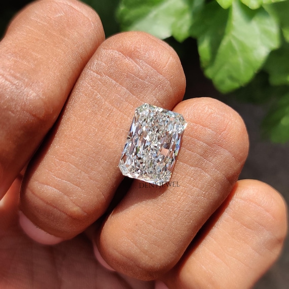 10 Carat Lab Made Engagement Rings 10 CT Radiant Cut Lab Grown Diamond,  EF/VS Lab Created Loose