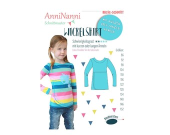 AnniNanni-Basic-Pattern "Wrap Shirt" Sizes: 86 - 152