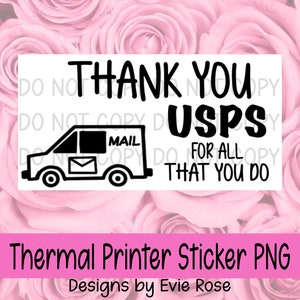 Thank You USPS Thermal Sticker Download