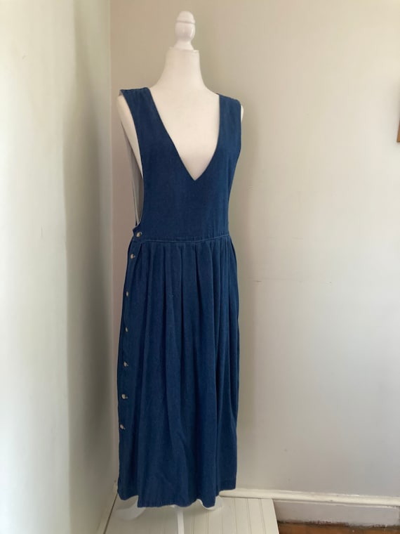 Vintage denim pinafore