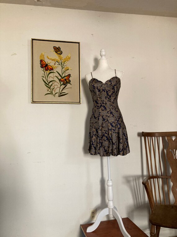 Vintage silk Fredericks of Hollywood paisley night