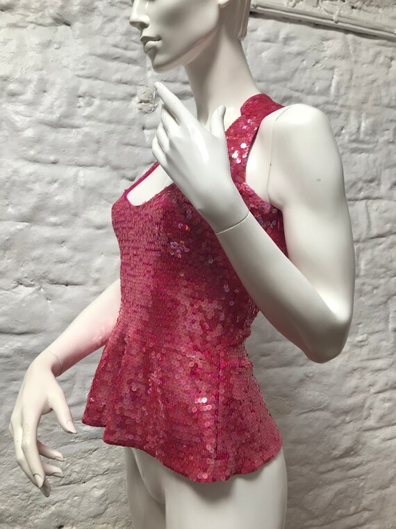 Sequin Top with peplum by Armani