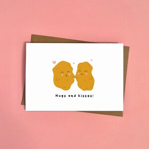 Nuggets de poulet, Carte de la Saint-Valentin, Nugs de poulet, Carte de Saint-Valentin, Amusant, Mignon, Jeu de mots, Humour, Autre moitié, Amour, Mignonne