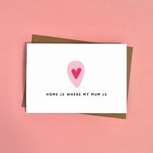 Dom jest tam, gdzie jest moja mama, najlepsza mama, kartka na dzień matki, kocham cię mamo, dom, na zawsze mój przyjaciel, kartka dla mamy