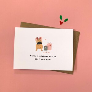 Best Dog Mum, Christmas, Merry Christmas, Cute, Love, Dogs, Individual or Pack, Christmas Card